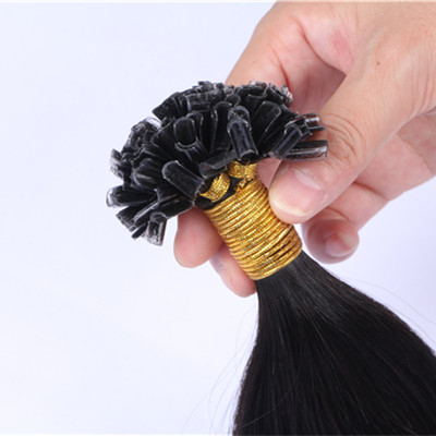 U tip hair extension,Double drawn Virgin Pre-Bonded Extension I U Flat Tip Hair Weave HN191